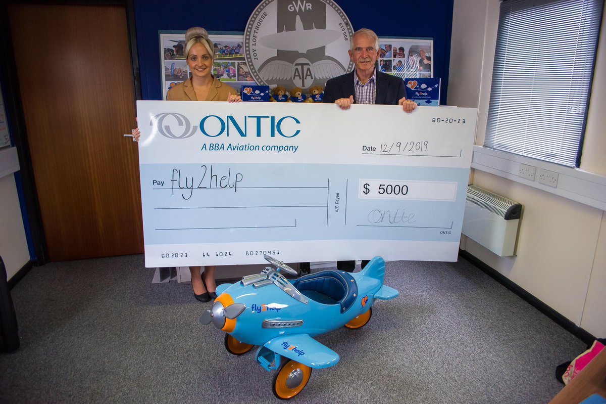 fly2help's tweet photo. It’s a special #FundraisingFriday for us here at #fly2help as we announce our new Patron, Air Marshal Sir Dusty Miller KBE; AND give thanks to local company Ontic Engineering and Manufacturing Cheltenham, for their generous donation from completing the Three Peaks Challenge. https://t.co/jxTMzblplP