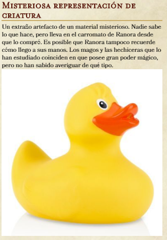 Pifiasdenovatos's tweet photo. Nuevo añadido al Carromato de Ranora. No fue idea mía, sino de @arimagic, mi colaboradora en esa aportación de la #RolJam. Ella dijo "Pato de goma" y el resto... Bueno, es cosa vuestra. https://t.co/xHR8JZLDqj
