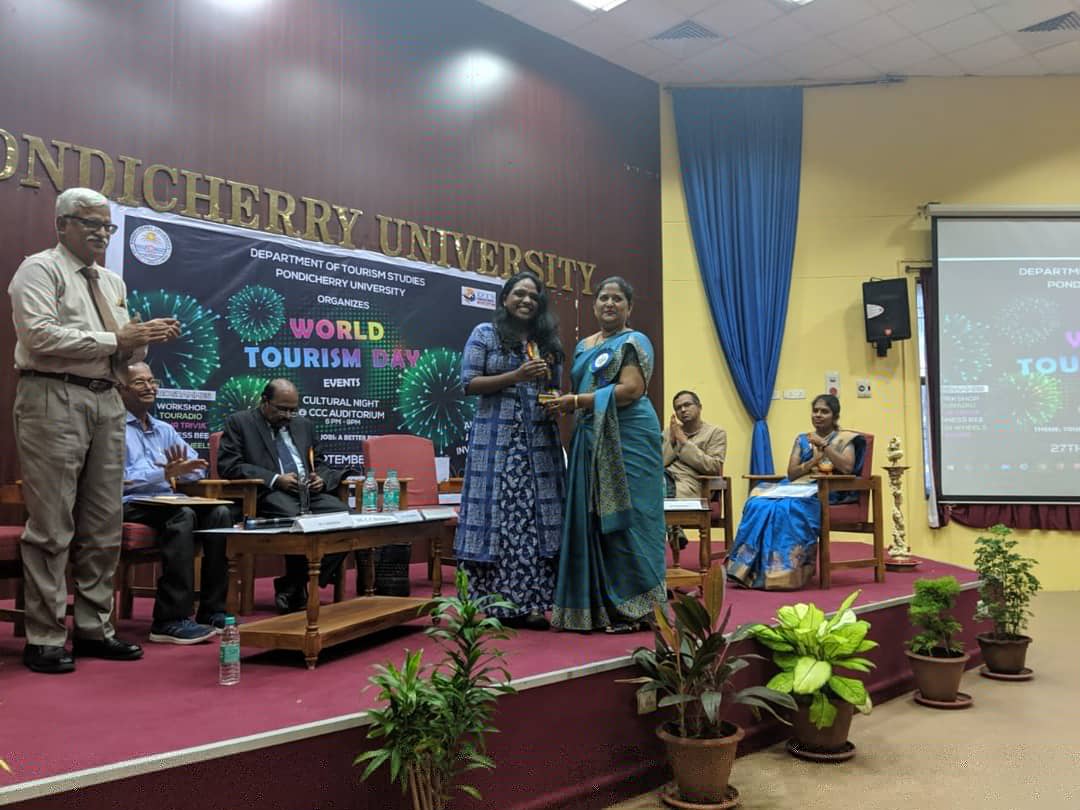 TSevvel's tweet photo. Workshop about tourism on world tourism day organised by department of tourism studies @pondicherryuni 
#talk #workshop #talkevent #nvok #nam #namveedu #namoor #namkadhai #namveedunamoornamkadhai https://t.co/NWI6Cs2Tax