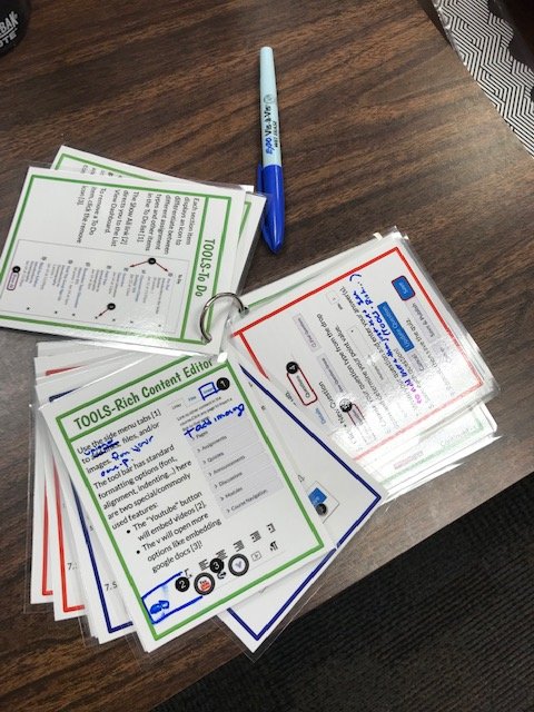 toro_oidcs's tweet photo. We are excited to say that we created 5 test sets of Crash Course Cards and got them into the hands of 5 teachers this week as test runs for feedback.  Already in the revision process!
@bpeteaz @GMilbrandt_MVHS  #mpsoidc #mpsedtech #mpsaz #canvaslms https://t.co/zSmCKwC8kA