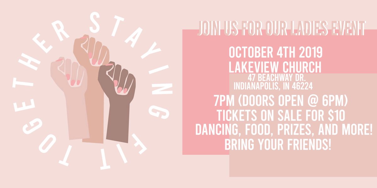 We hope you are excited as we are! Our Women's Event is only a week away! Tickets are $10.