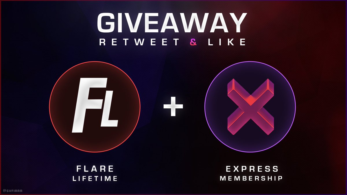 FlareAIO's tweet photo. Flare X Express Giveaway 🥳🤗

We're giving away 1x Flare Lifetime &amp; 1x Expressnotify Membership

Retweet and like this tweet to enter our giveaway!
We'll pick the winners in the next 24 hours

(We're gonna drop something small today, really small quantities.) https://t.co/Ko619sZnEH