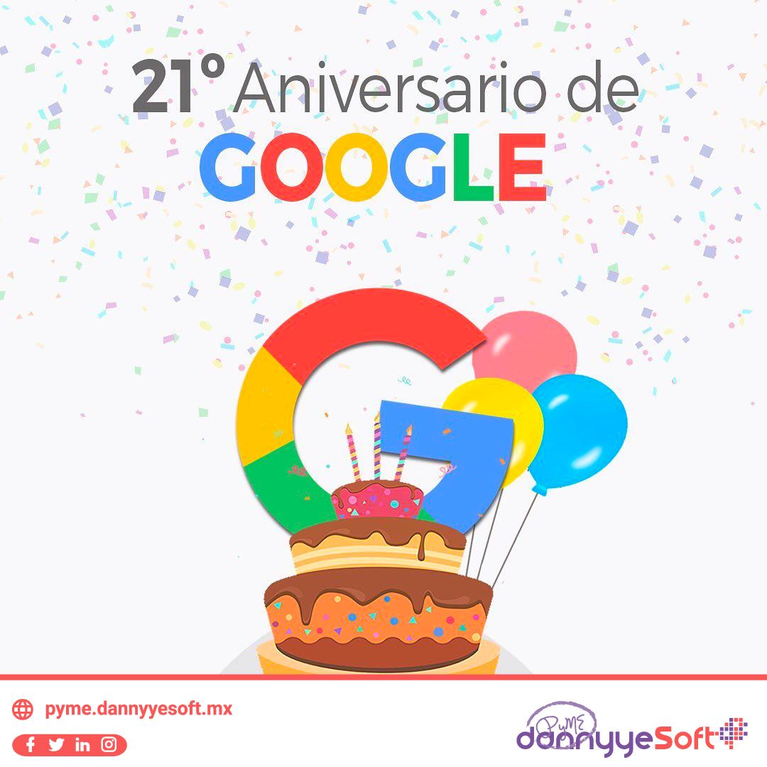 dannyyesoft's tweet photo. Hoy es el 21 aniversario del lanzamiento de Google. ¡Felicidades! 🎂🥳🍾
Los creadores fueron los estudiantes de la Universidad de Stanford 👉 Sergey Brin y Lawrence Page
#Google opera en todo el mundo y en más de 100 idiomas
#GoogleDoodle #Google #Google21 https://t.co/ID80L1jt89