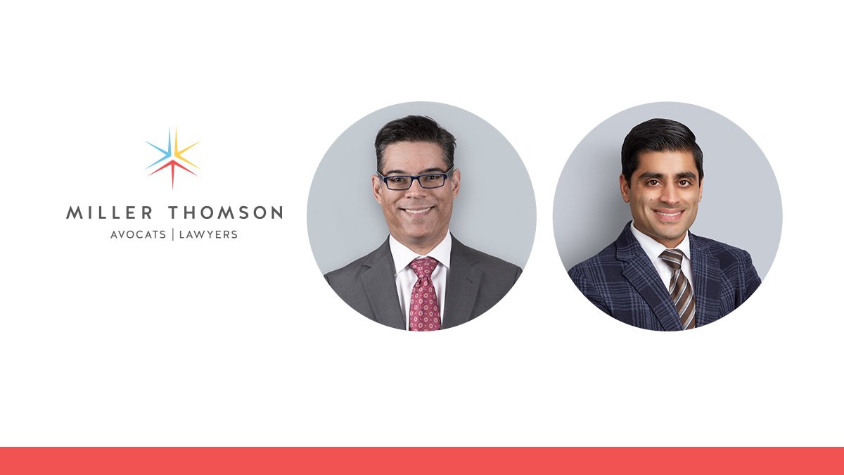MillerThomson's tweet photo. What are the commercial priorities for #realestate and business lawyers in 2019? Attend this LSO seminar on October 28 to learn more. #MTRestructuring & #MTInsolvency lawyers Craig Miller and Asim Iqbal are among presenters: https://t.co/dIfUHVnk7i
#MTSpeaks https://t.co/isH0MYfe0T