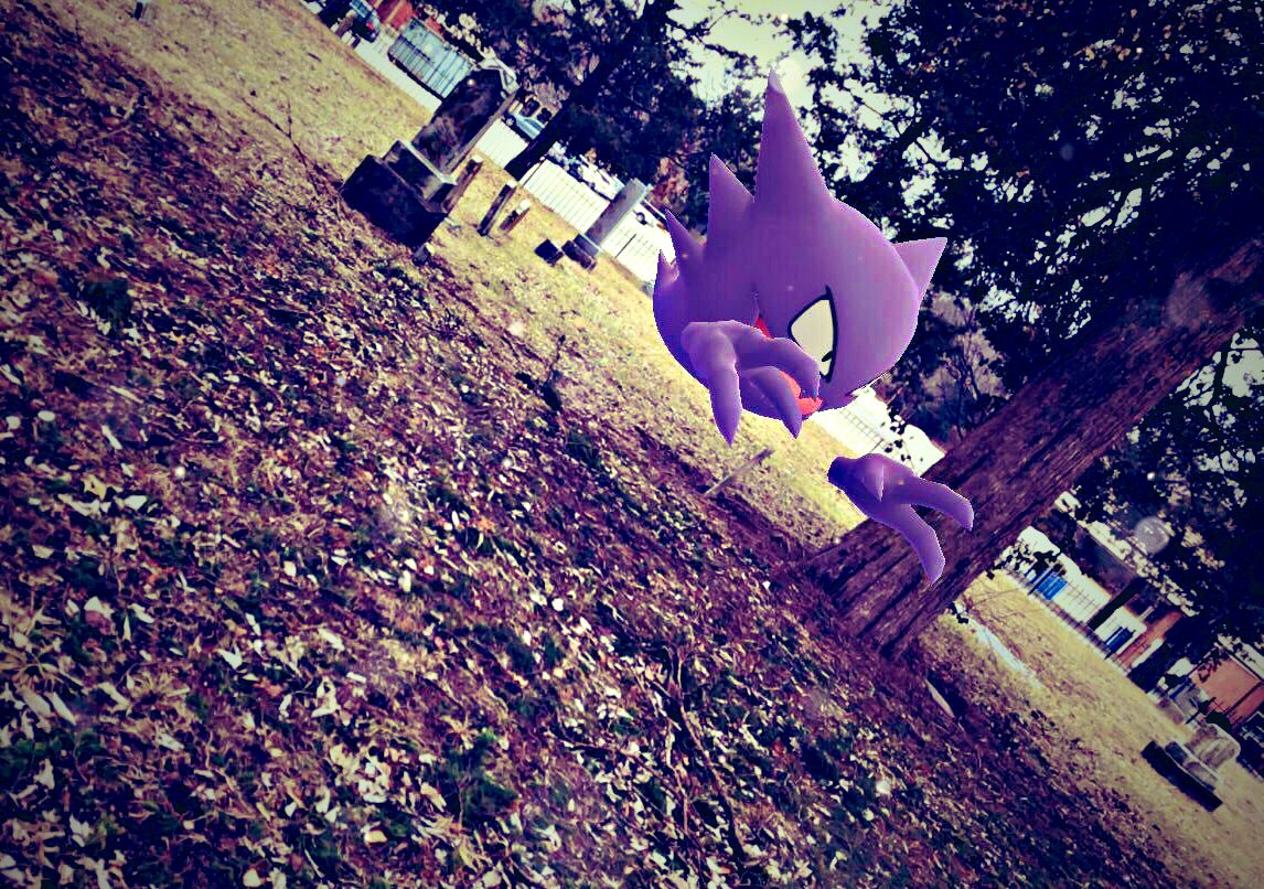 shotography_'s tweet photo. Ghost in a graveyard ๐ป#GOsnapshot #PokemonGoAR
& #ashsnaps https://t.co/DFn9A9yhoB