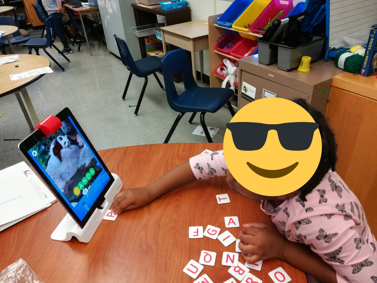 GraceStubbing's tweet photo. We were SUPER excited to try out the Osmo today and practice our letters and sounds! #litandtech https://t.co/mB1sOuLEfY