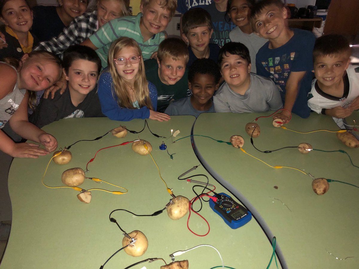 Yes you can light a LED bulb with potatoes! #beartavernpride