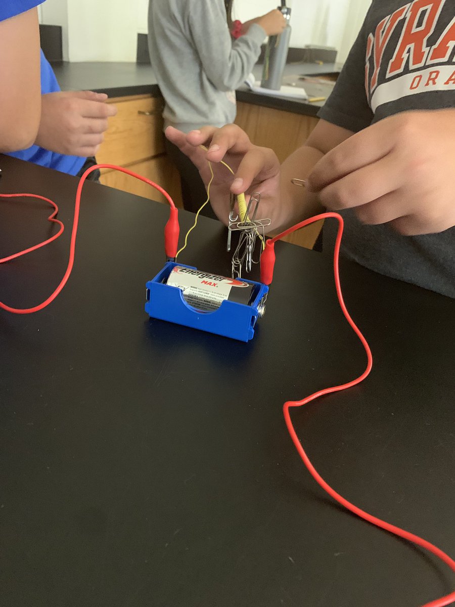 Mrs_CEaton's tweet photo. Creating and testing electromagnets in 7th grade science #marcellusCSD #steameducation https://t.co/PHgGbgWXXJ