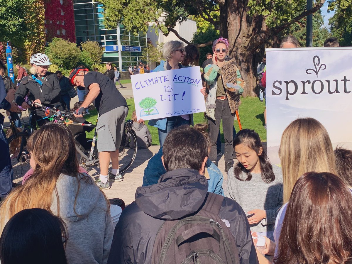 UBC_PH's tweet photo. Reporting in from the #ubcclimatestrike! https://t.co/0g8eHoqViz