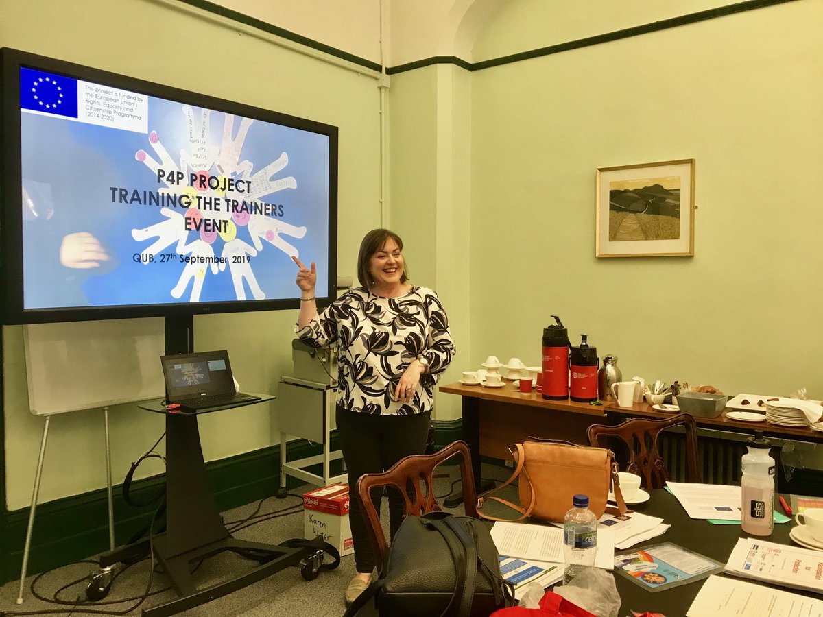 KWinterQUB's tweet photo. Delivering a ‘train the trainer’ event to share resources dvlped with children &amp; young people on #EUP4P project re: experiences of violence, supports, services ⁦@QUBSSESW⁩ ⁦@nichildcom⁩ ⁦@PSNIBelfast⁩ ⁦@extern1978⁩ ⁦@IncludeYouth⁩ https://t.co/zeZ5uaEcKY