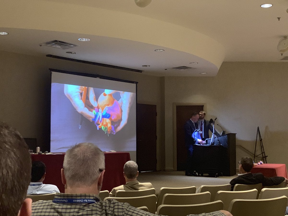 DrJenniferCo_Vu's tweet photo. Combined #CVImaging and #CTSurgery presentation by Drs. Markus Renno and Brian Reemtsen showing how #3DPrinting is extremely important in the surgical planning of complex congenital heart disease #SEPCS #CHD https://t.co/3FTh5EIROy