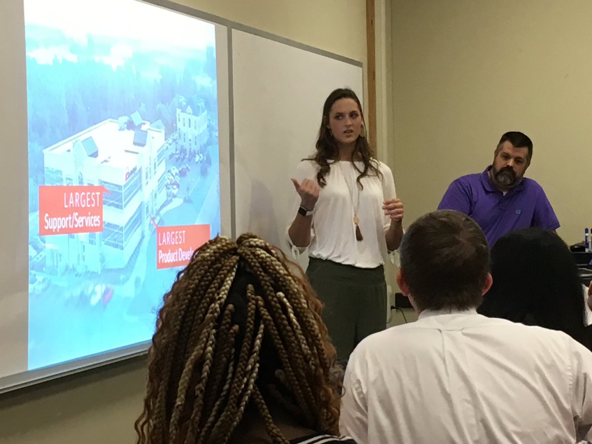 fmubschool's tweet photo. We are thrilled that @ACSTech came out and spoke with some of our business students yesterday about jobs and opportunities within the company. Our Patriots have a bright future ahead! https://t.co/4SxCgy9t8L