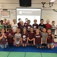 HigginsElem's tweet photo. O is for “OWN IT”.....Maroon out! https://t.co/H45d7DUbxN