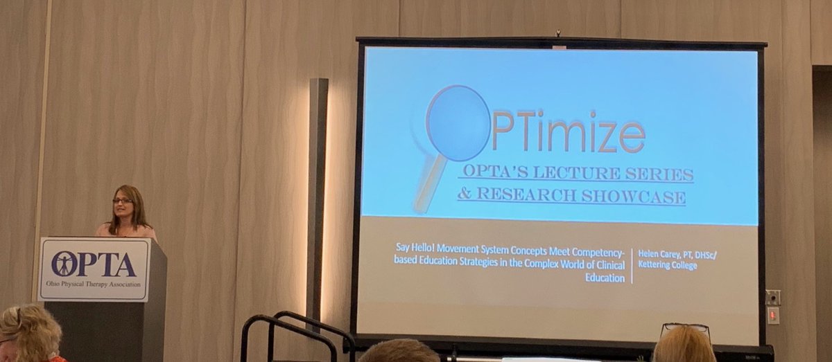 scott_ohpt's tweet image. Competency based education in the Movement based system, and how it can work with clinical education- Dr Helen Carey ⁦@Ohio_PT⁩ #OPTimize2019