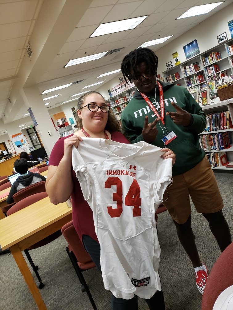 It's silly how much a single article of clothing meant to me today. Thank you Dave, for recognizing me today. You and this jersey made my whole day! 🥰🏈🤗
#FridayNightLights #ProudTeacher #ImmokaleeStrong #CCPSFamily #OneTeamOneDream #PrideInTheTribe #WishIdWornMakeupToday