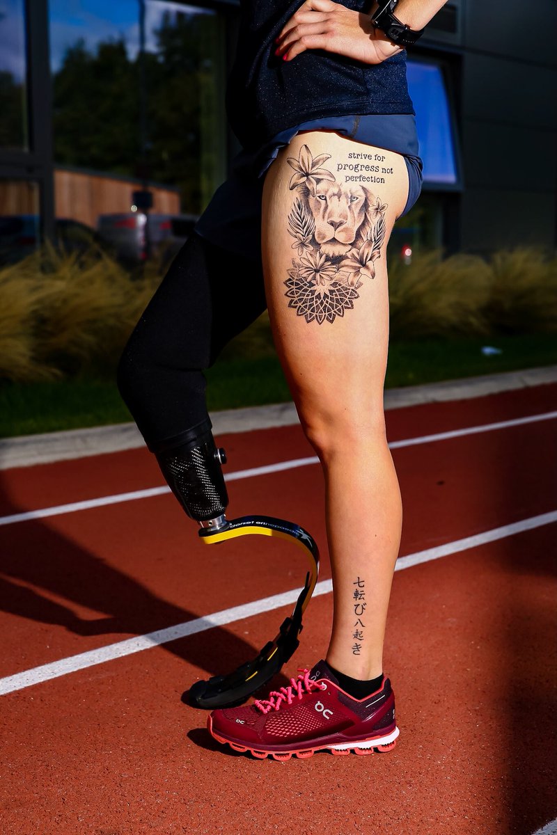 Hannah_MooreTri's tweet photo. 💜Strive for progress not perfection💜
.
📸 @bensnapsstuff 
#striveforprogressnotperfection #tattoo #newtattoo #lion #recovery #striveforbetter #thebestisyettocome #justthebeginning #swimbikerun #paratri #onwardsandupwards #progressnotperfection #youronlylimitisyou https://t.co/CWKlA6QsrP