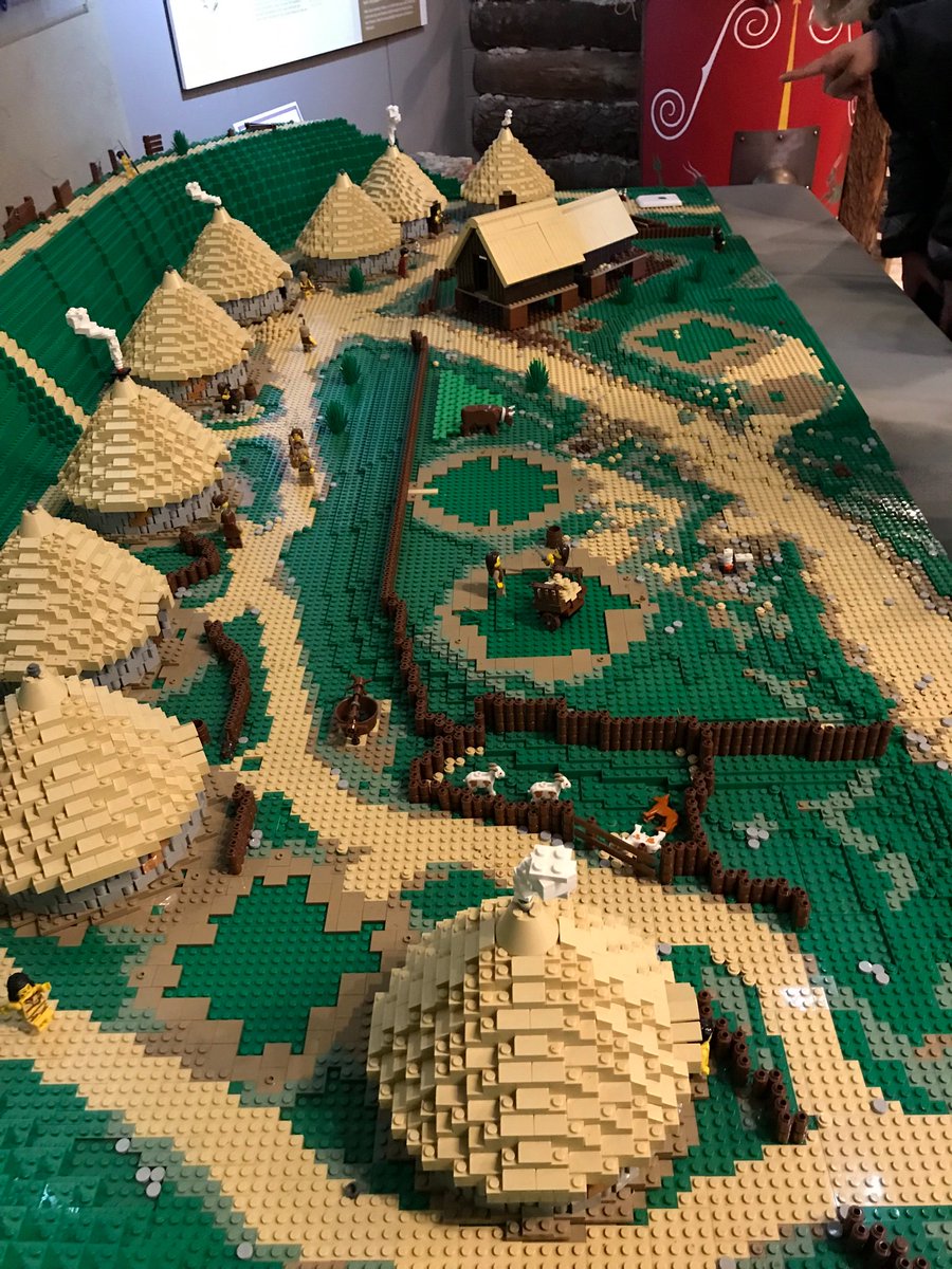 BUOsteo's tweet photo. Out and about today with our new MSc Bioarchaeology #bonegeeks and @Durotrigesdig thinking about people and animals and their lives, landscapes, deaths and deposition. Also... LEGO DANEBURY @AndoverMuseum ‘Iron Age is awesome 🎶🎵’ https://t.co/LnAn5dwETM