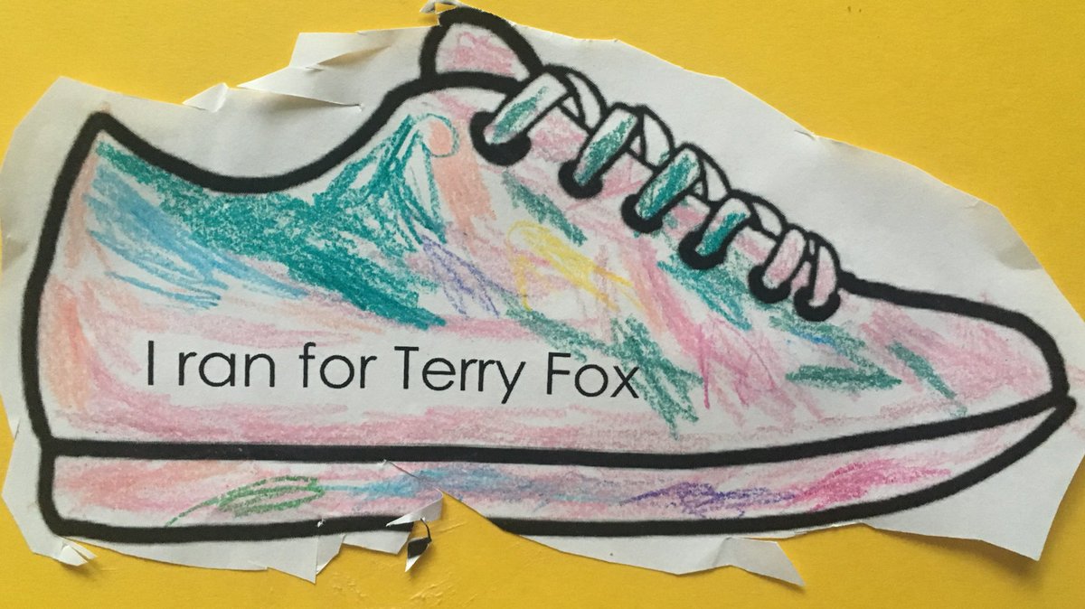 DHSCavanaugh's tweet photo. Today we ran for Terry Fox ! https://t.co/1JwQRKc8p8