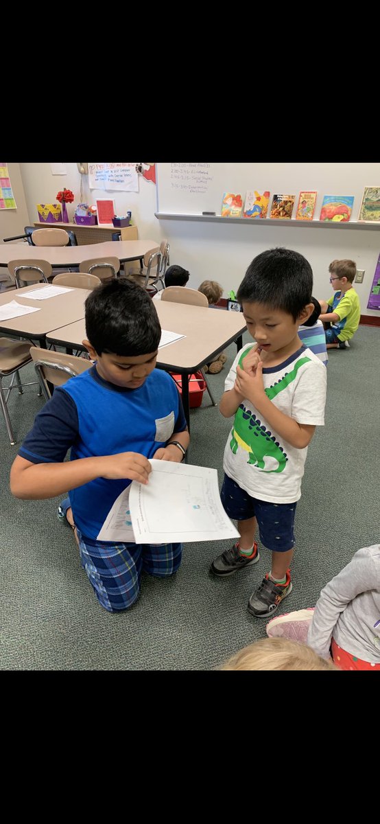 CarpElem's tweet photo. Our K students enjoyed visiting 2nd grade to learn about schools around the world.  They learned through readers theater and student made books!  #OfftoClass @ELeducation https://t.co/TyaFhZ0skp