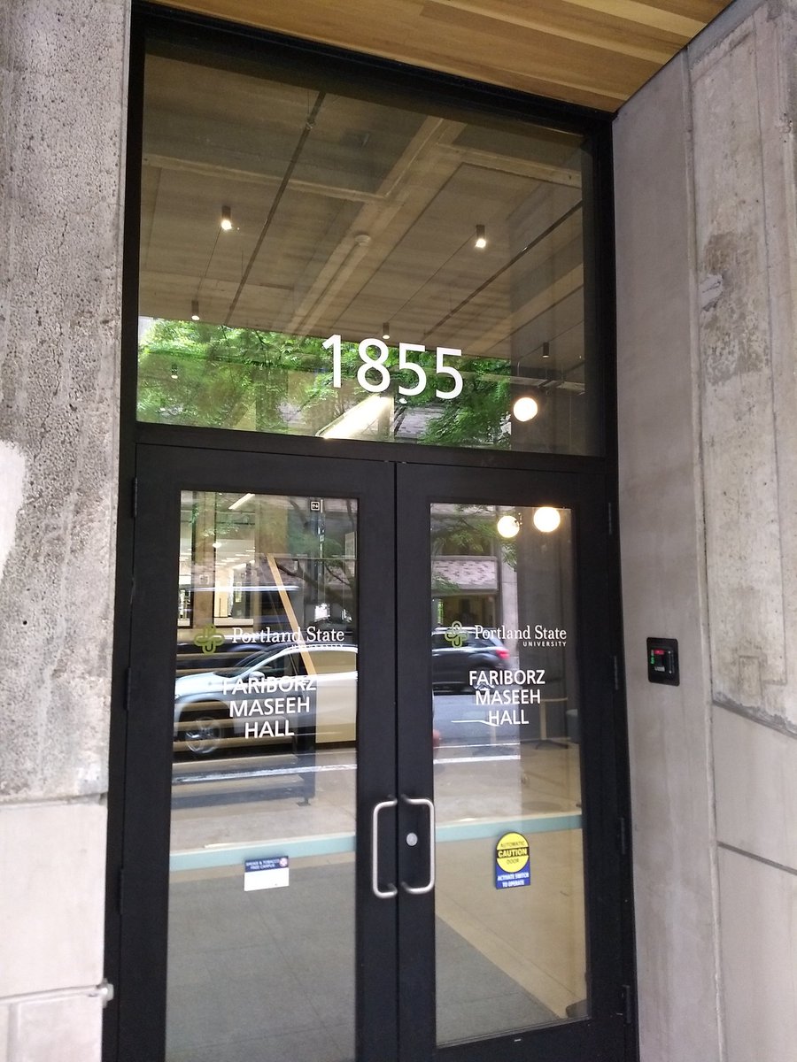 Join us for "Our Young People and the Gateway to Opportunity,"  today's <a href="/PBOTinfo/">Portland Bureau of Transportation</a>  Lunch and Learn at our new venue, next to PSU Smith Hall: 1855 SW Broadway,room B128 in the basement.  <a href="/TRECpdx/">TREC at PSU</a>
Or catch it online, in real time or archived: trec.pdx.edu/events/profess…