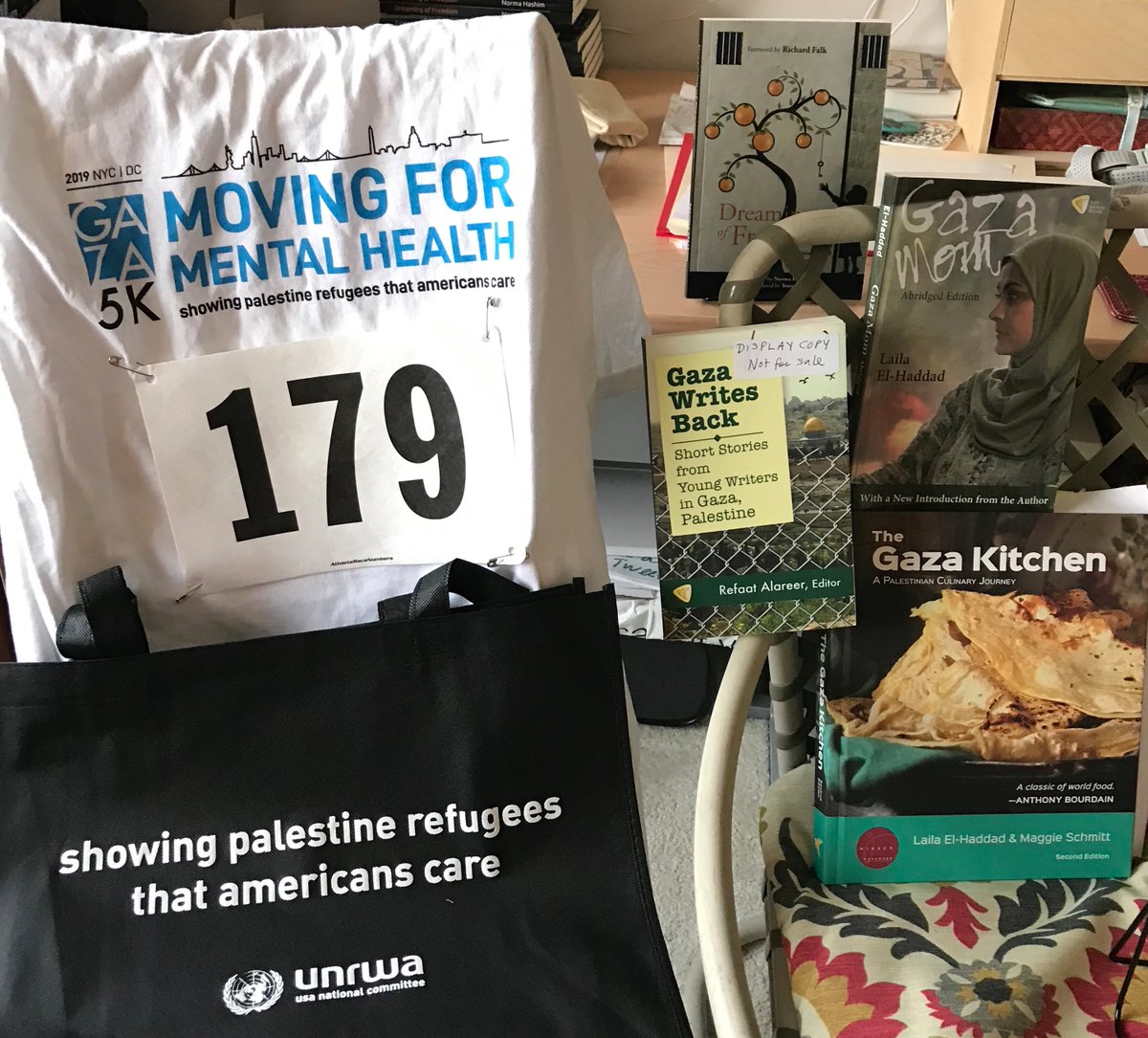 helenacobban's tweet photo. People! I am ready for to #Run4Gaza tomorrow very early but I'd love to get more sponsorships/backing! Hurry on over to https://t.co/RpW7Eofjgj & donate there, to help @unrwausa and me "show Palestine refugees that Americans care"! https://t.co/CbMH8LJKDp