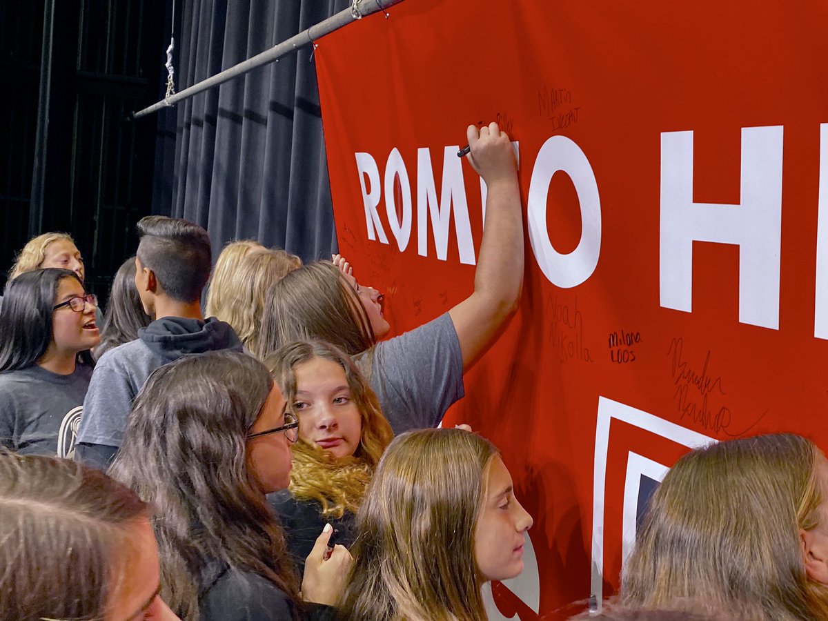 kfam's tweet photo. At today's #CommitmentToGraduate Ceremony, @RomeoSupt named the #ClassOf2023....Game Changers https://t.co/hAuxuvlte2