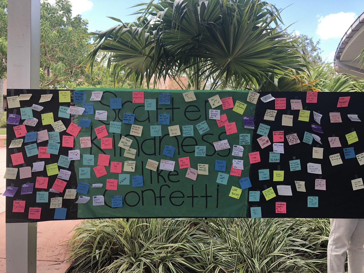 SouthDadeHS's tweet photo. Kindness Matters
#miamiStartsWithHello @SDPrincipalJCD @johnbcrary @eburton_mia https://t.co/Py1HkdgC0C