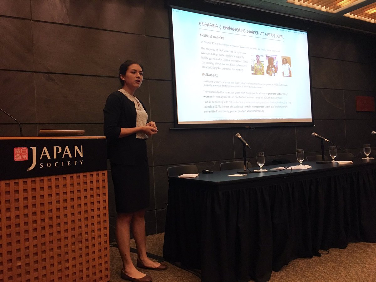 NazilaVa's tweet photo. Can ethical manufacturing be done at scale? Yes! @EthicalApAfrica is on a track to demonstrate just that! https://t.co/S3ZAlyvgmX    
@ppineda12 is today at the #BCtAForum sharing her drive and passion to transform the #garment industry. https://t.co/3S5VnFkTyf