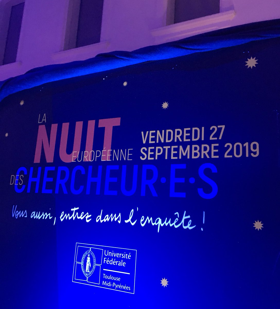 alizeemarot's tweet photo. Au @QuaiDesSavoirs ce soir pour la @NuitChercheurs, au programme flash conf, speed searching et enquête ! 🕵️‍♂️👩‍🔬🧫🧬🔬#NuitChercheurs #Toulouse https://t.co/278Vz7BAqi