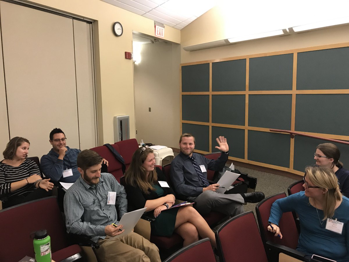 RCMcLean's tweet photo. Yup, I’m the cooperating teacher who pushes my student teacher to network with others during #SAEforAll presentation discussion snippets instead of hanging in the comfort zone she’s starting to build with me @AbbiePSmith #PSUAgEd20 https://t.co/Ov7gR75vcu
