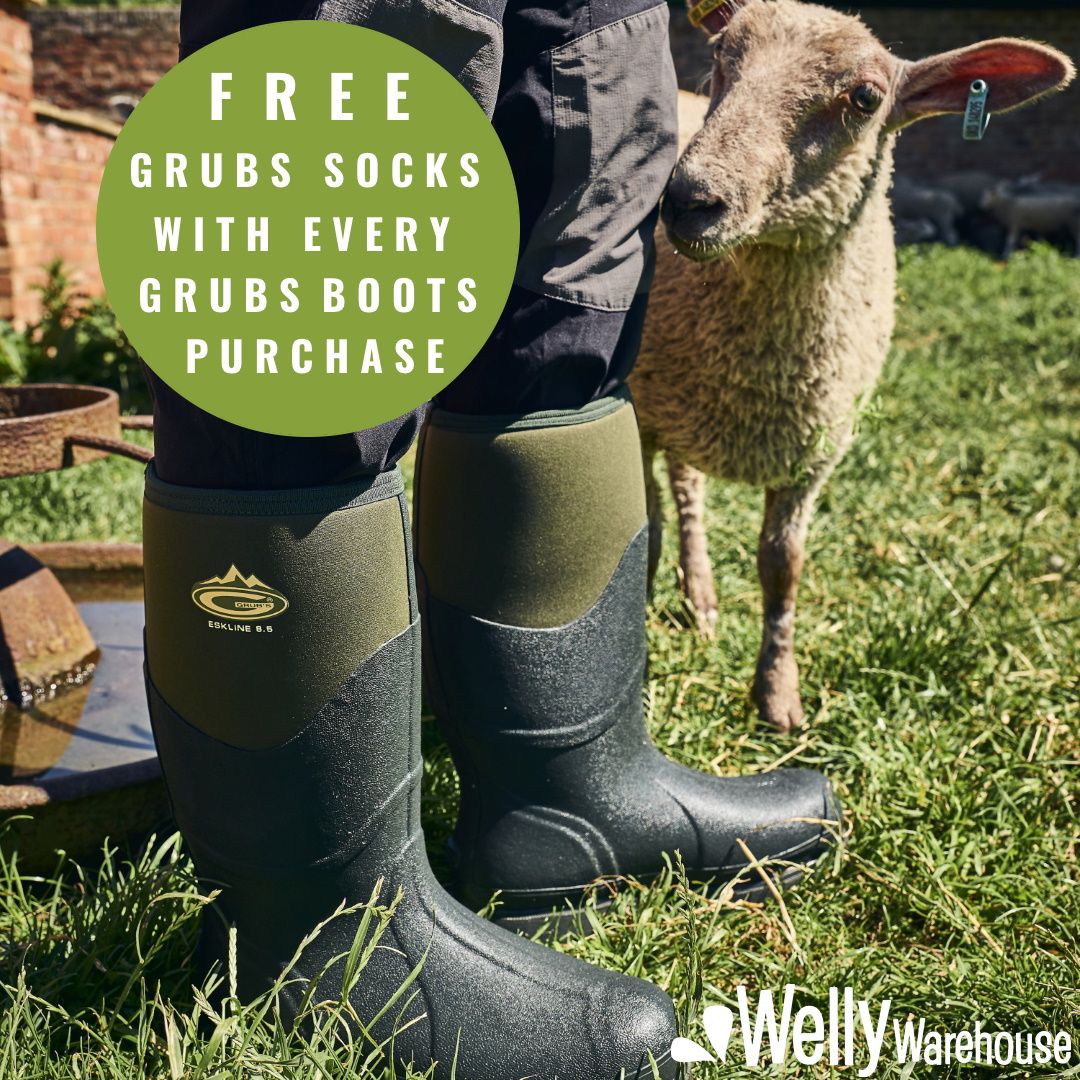 FREE Grubs socks with every Grubs boot purchase. Limited time only. <a href="/GrubsBoots/">Grub's® Boots</a> 

#Dogwalking #Livelifeoutside #Wellies

buff.ly/2lkDTsO