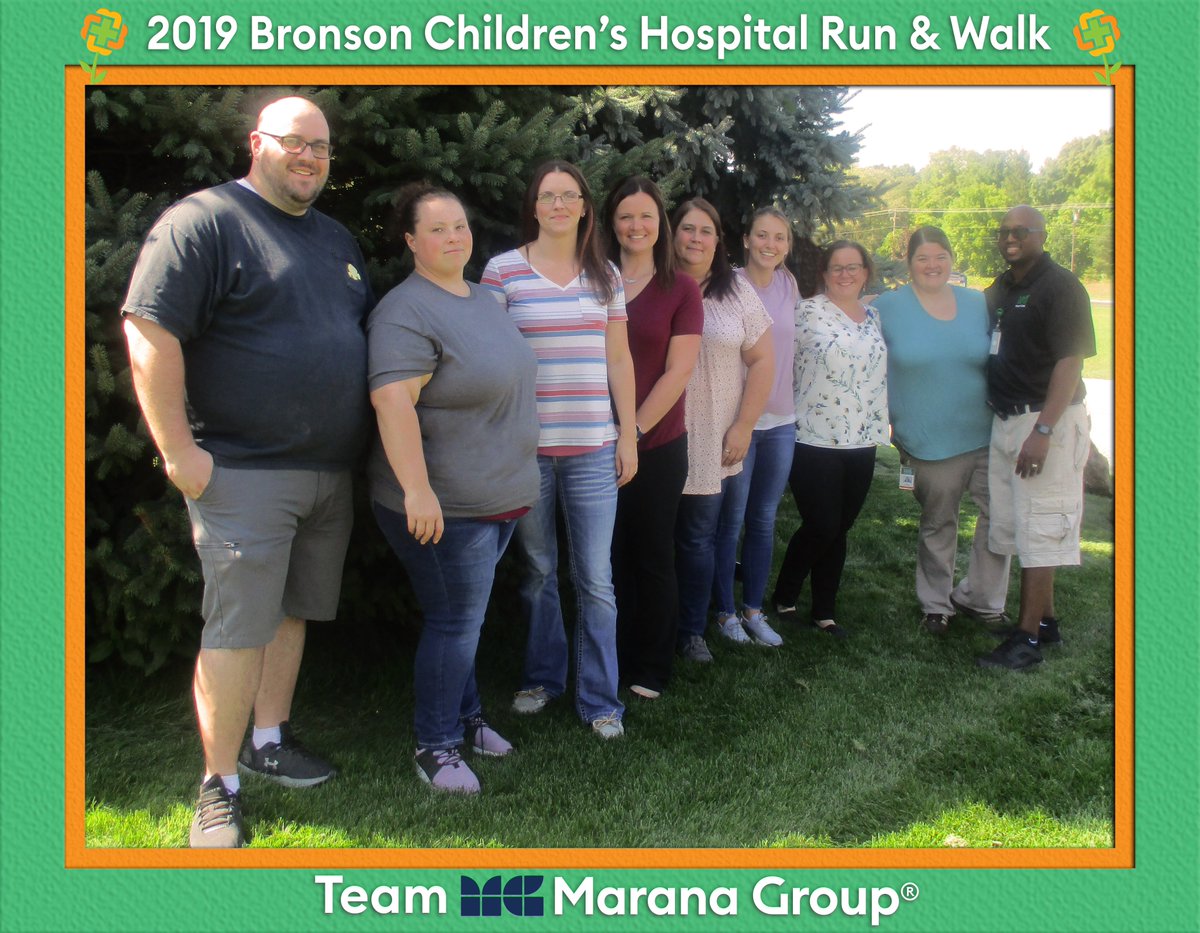 The Marana Group team is getting ready for the Bronson Children's Hospital 5K Run &amp; Walk on Sunday, September 29, 2019! We hope to see you there! Please follow the link if you would like to donate ow.ly/bYSZ50vZK3M