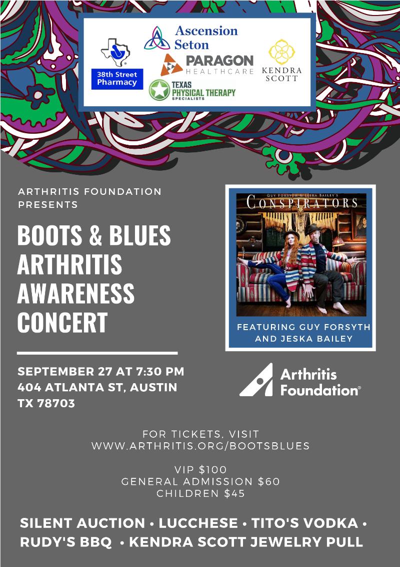 Tonight Is The Biggest Night for Arthritis in Central Texas! - eepurl.com/gELWsL