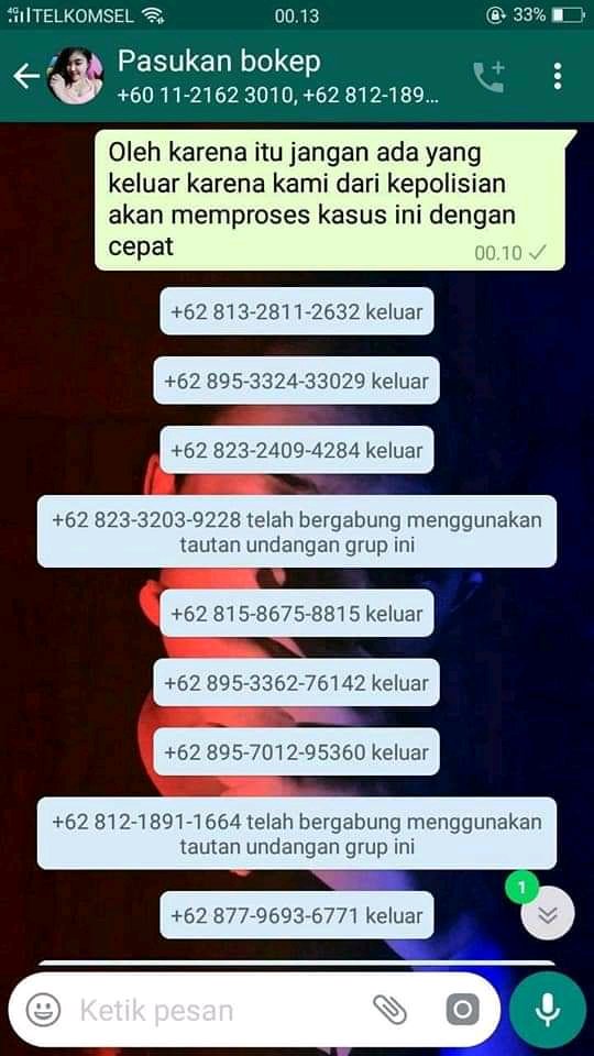 Dan akhirnya di kick dari grup 😣😌