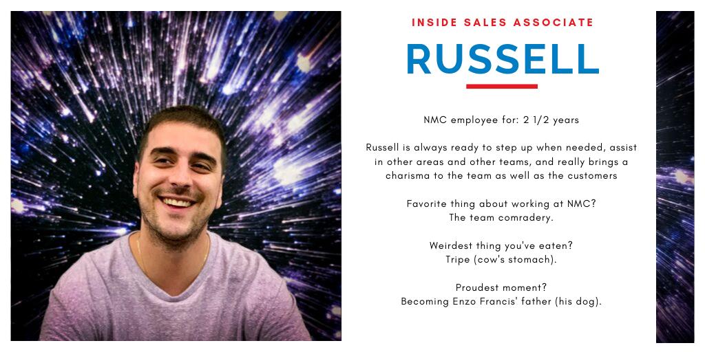 For this month's #Employee Spotlight everyone please meet Russell!

#nationalmarker #employees #employeeculture #gettoknowus #appreciated #meettheteam #manufacturing #employeeappreciation #September #insidesales #sales