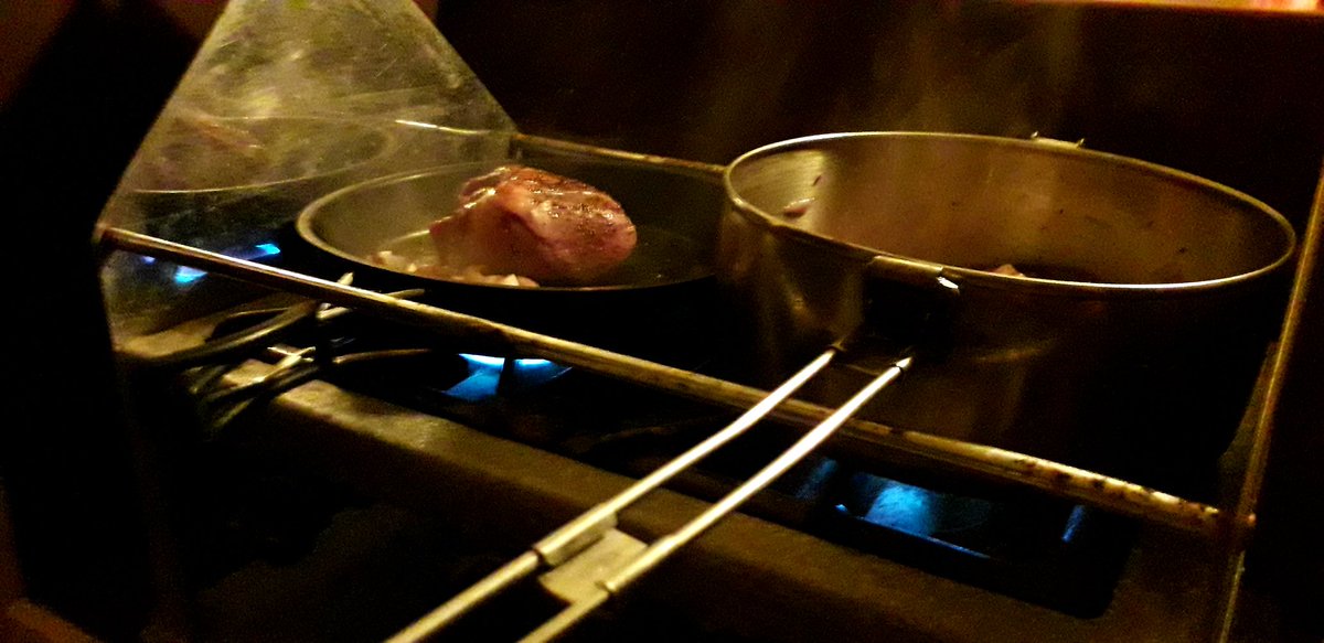 AdventureCapUK's tweet photo. Cooking up some supper in the galley aboard #Voss.

Lambs heart, leak and risotto rice!

Simple, quick and tasty! Bang! Dinner is served... https://t.co/9Zjd0xCQw0
