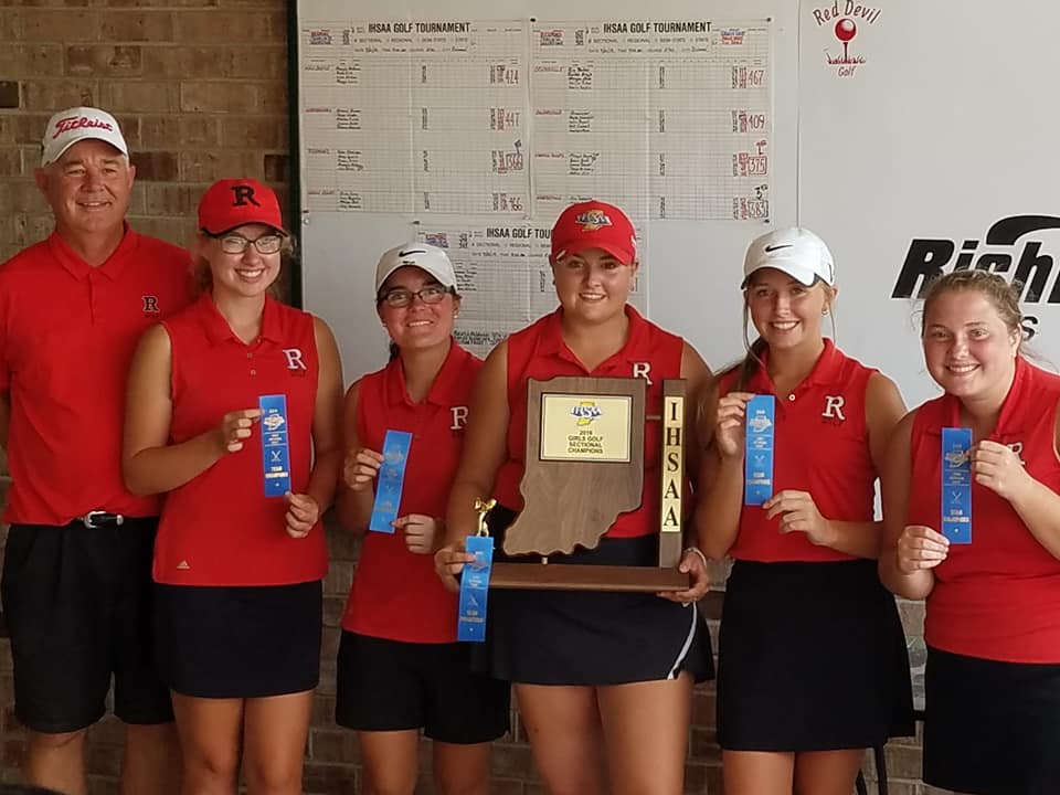 RHSRedDevils's tweet photo. Best of luck to the Lady Devils as they compete in the Regional Saturday! 
They will be attempting to return to the State Finals for the second year in a row.
We R pRoud of you!
Fairways, greens, and #gRit !!! https://t.co/OnPIx9tQTR