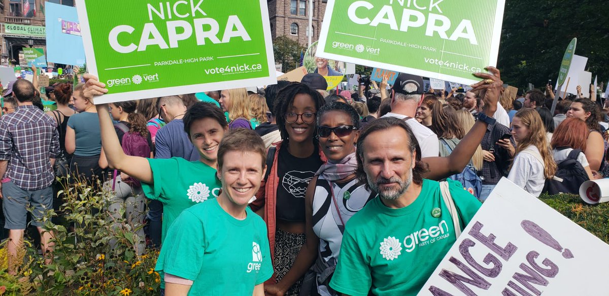 Amazing turnout at today's Climate Strike. You want leaders who will actually take action on climate change? #VoteGreen2019 #vote4nick