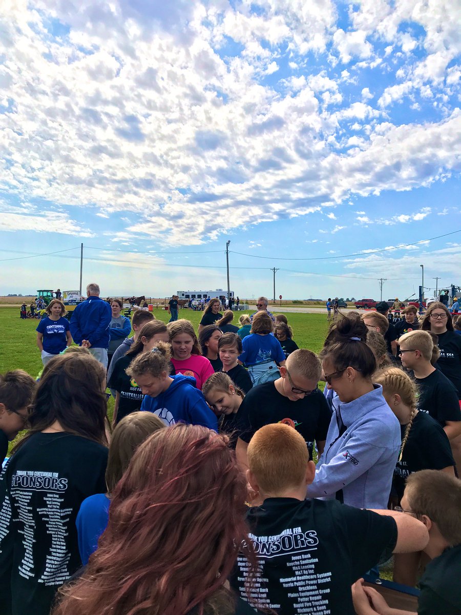 DakotaSharp14's tweet photo. Farm Safety Day at Centennial Public School. #FarmSafety #GoBroncos #CommunityOutreach @Bayer4Crops #Nebraska #GameDayWeekend https://t.co/fR1o7fTGhN