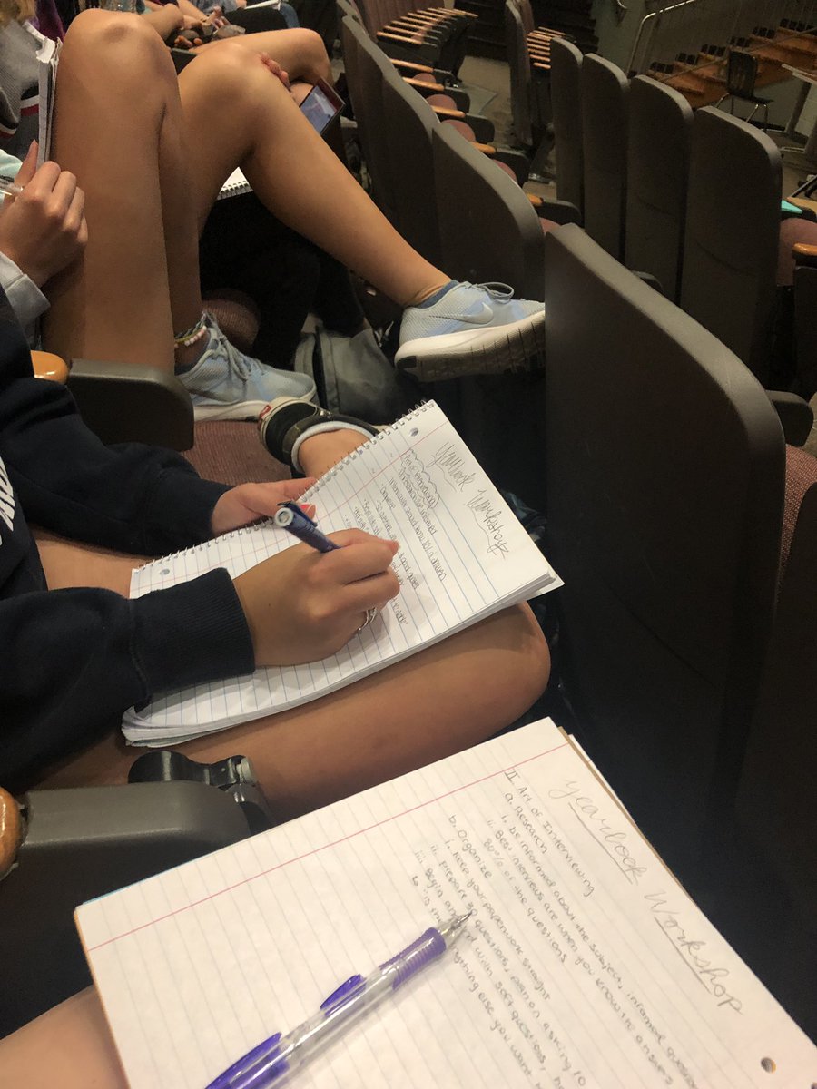 Indy_Ybk's tweet photo. Taking notes on all of the very informative presentations at the fall workshop!! We had a great time, thank you so much!! @novayearbooks https://t.co/LImXAcgkLk