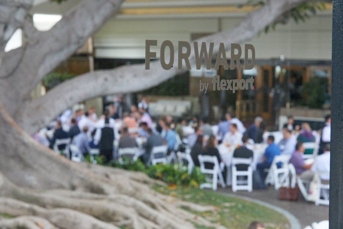 flexport's tweet photo. That’s a wrap on #FORWARDbyFlexport 2019! Our sincerest thanks to the 350+ attendees at this first-of-its-kind event including our 50+ incredible speakers and panelists who traveled to Santa Monica from 5 different time zones.

...And thank YOU for following along with us. https://t.co/qBMWvPXsrf