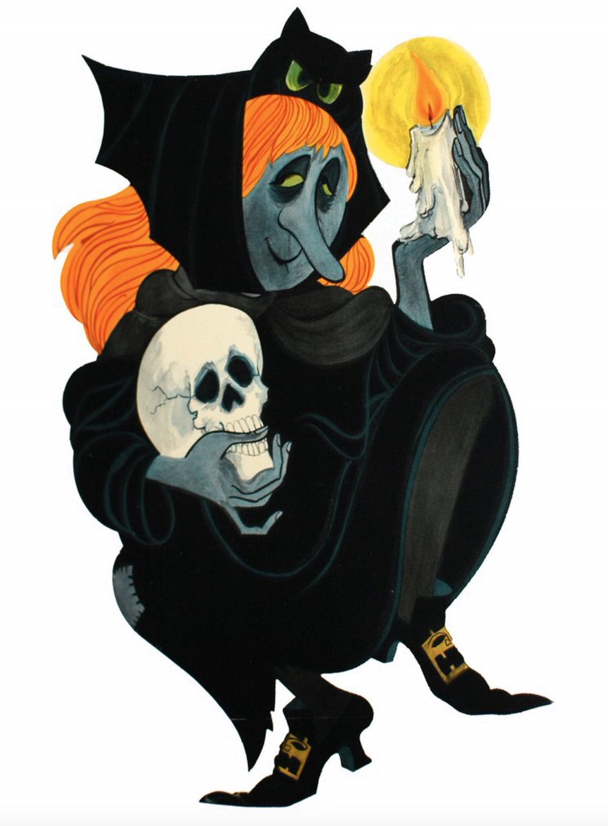 DaveScheidt's tweet photo. Incredible vintage Halloween diecut from Halmark. 60s-70s. #halloween #vintagehalloween https://t.co/ZYZGL7D6b8