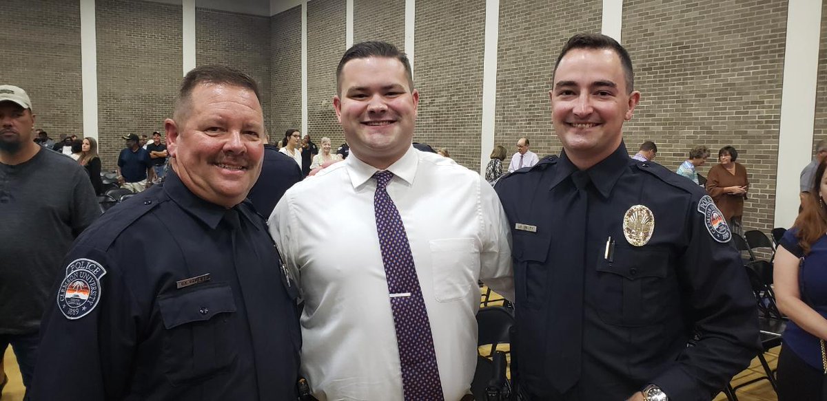 CU_Police's tweet image. Help us congratulate our newest officers to Clemson University, Krik Talley and Kevin Ozment. They graduated from the South Carolina Criminal Justice Academy today.