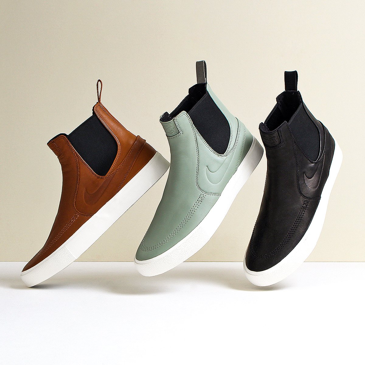 Urban Industry on Twitter: "The Nike SB Zoom Stefan Janoski Slip On Mid RM  Shoes are inspired by the classic design of the Chelsea boot, with a skate  interpretation. Three colourways available