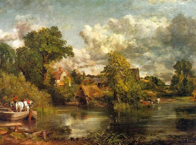 John  #Constable (Suffolk, 1776 - London , 1837)  "The white horse"  (1819)   #fineart