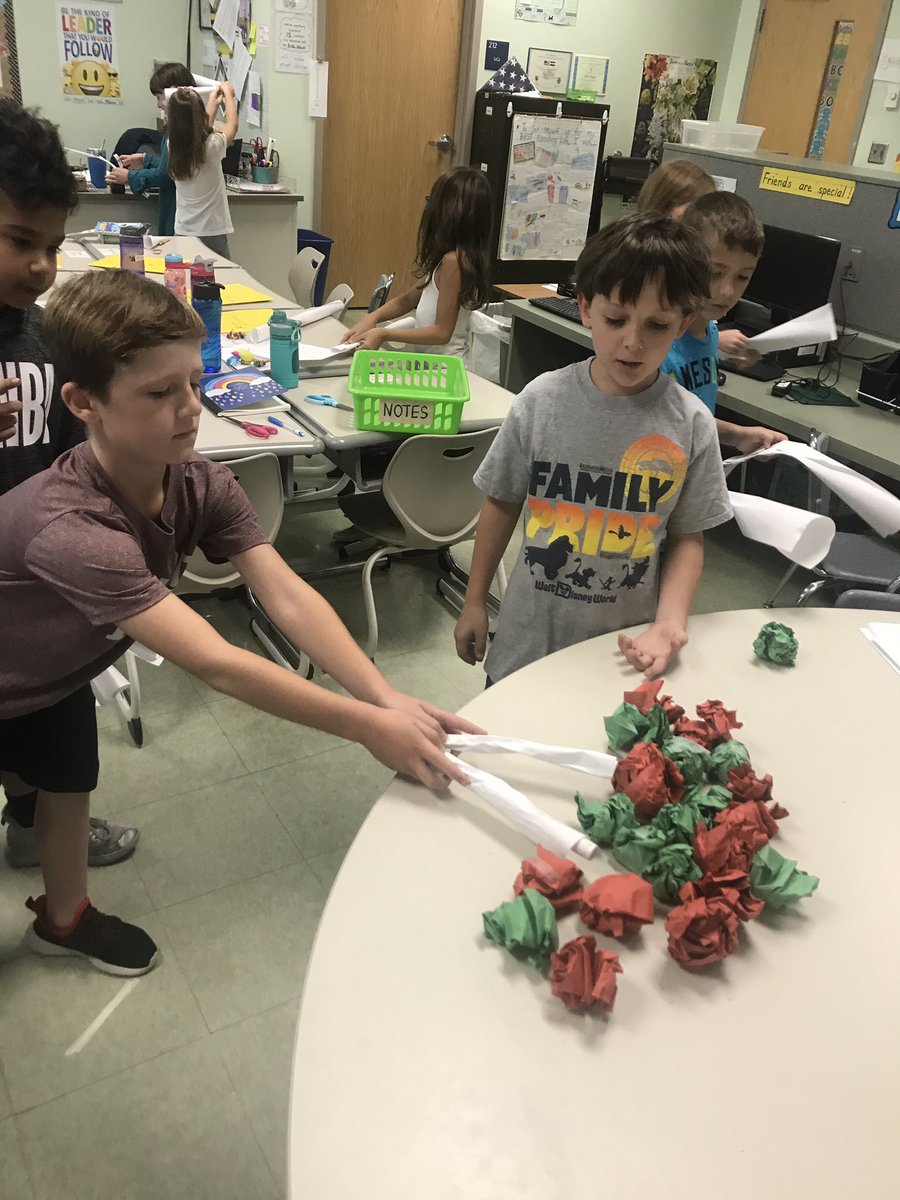 cyager5's tweet photo. We had fun making and testing Apple trappers today! #scienceanddiscovery @CastletonES @SchodackCSD https://t.co/nvy3IV83Lm