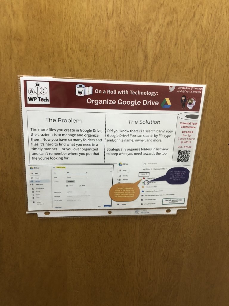 crys_samuels's tweet photo. Enjoy the fresh material while you freshen up!!! #secondinstallment #colonialnation @William_Pennhs #pottypd #techcsd https://t.co/f4cttiuX0y