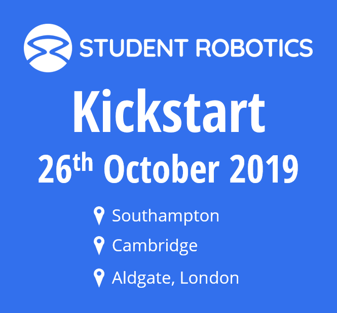 We’re excited to announce the details for the Student Robotics 2020 Kickstart!

We’ll be hosting Kickstart on the 26th October 2019 in 3 locations, where we will announce this year’s game and hand out the SR kits to teams.

studentrobotics.org/news/2019-09-2…

#srobo #srobo2020