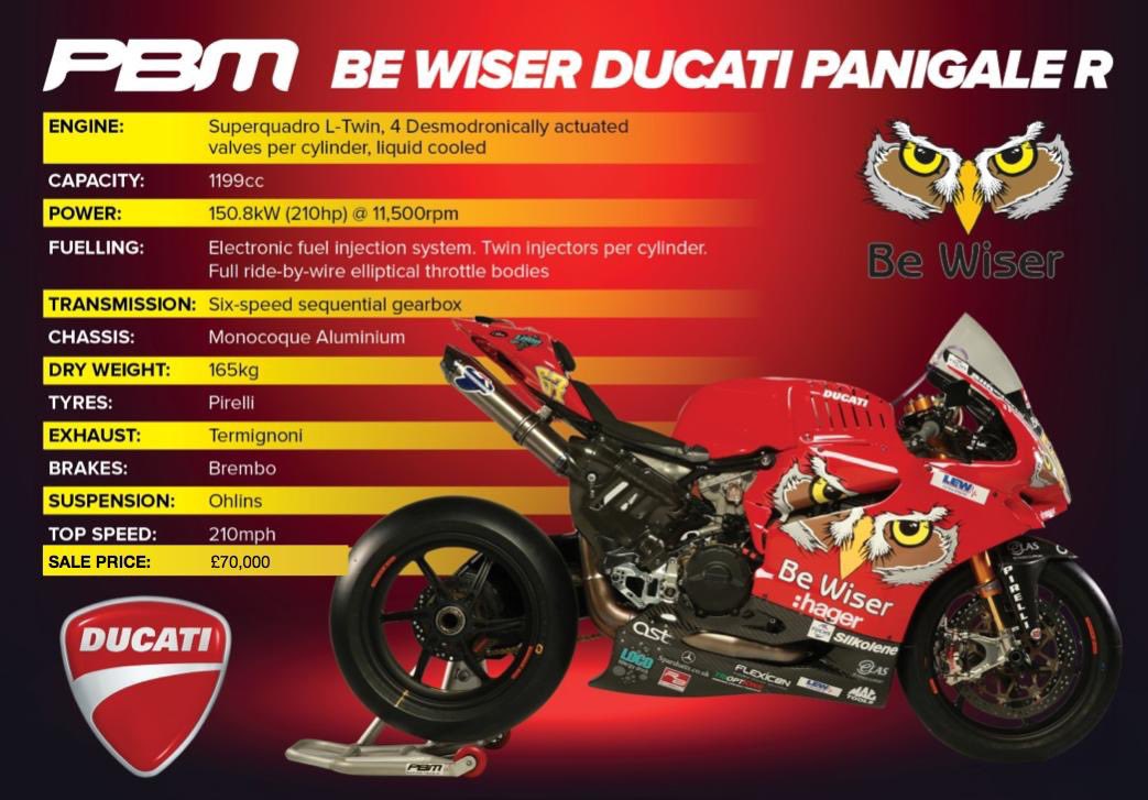 PBM_Team's tweet photo. Attention @OfficialBSB fans - contact us via email hannah.wilson@pbm.uk.com for an opportunity to own a piece of @OfficialBSB history. Our 2018 @DucatiMotor Panigale is up for sale! Inclusive of two low mileage engines... https://t.co/h9wUl8vLCu