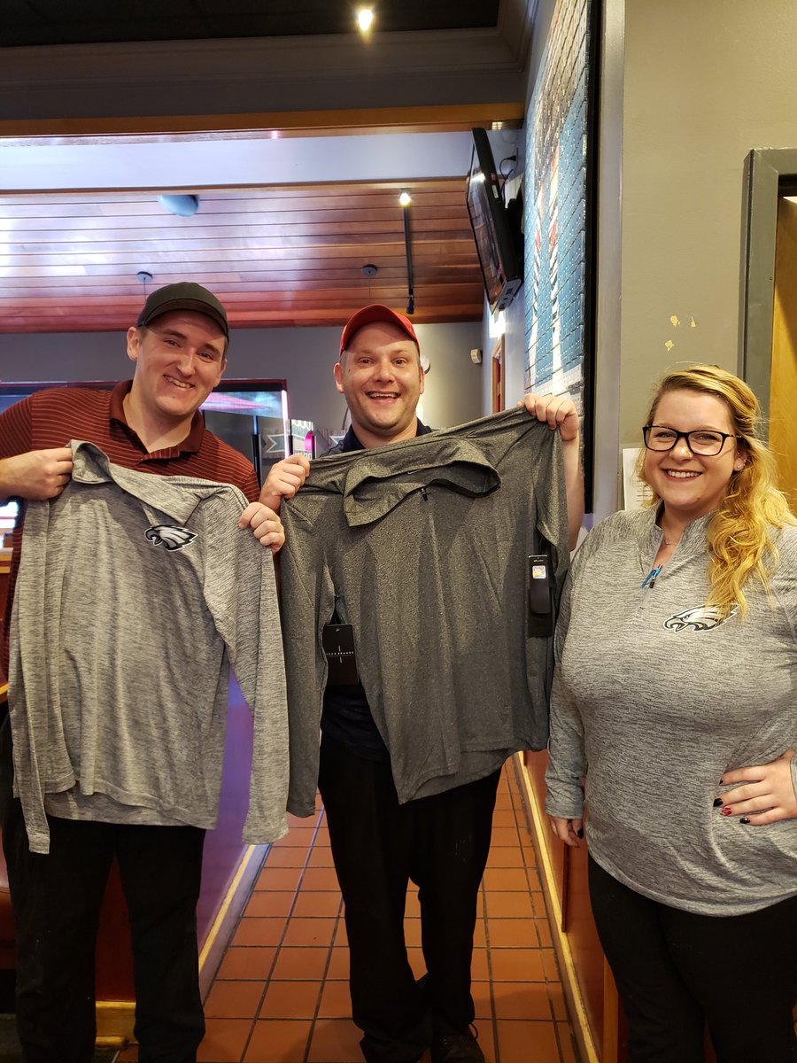 McNeishCaitlin's tweet photo. Treating the managers to their favorite NFL team shirts for winning the safety award. Nice job team! #lvrgfunaf @HRATYOURSERVICE @TilghmanTeam @Ashley_Class93 @realjkullman https://t.co/TIEBwPi2uM